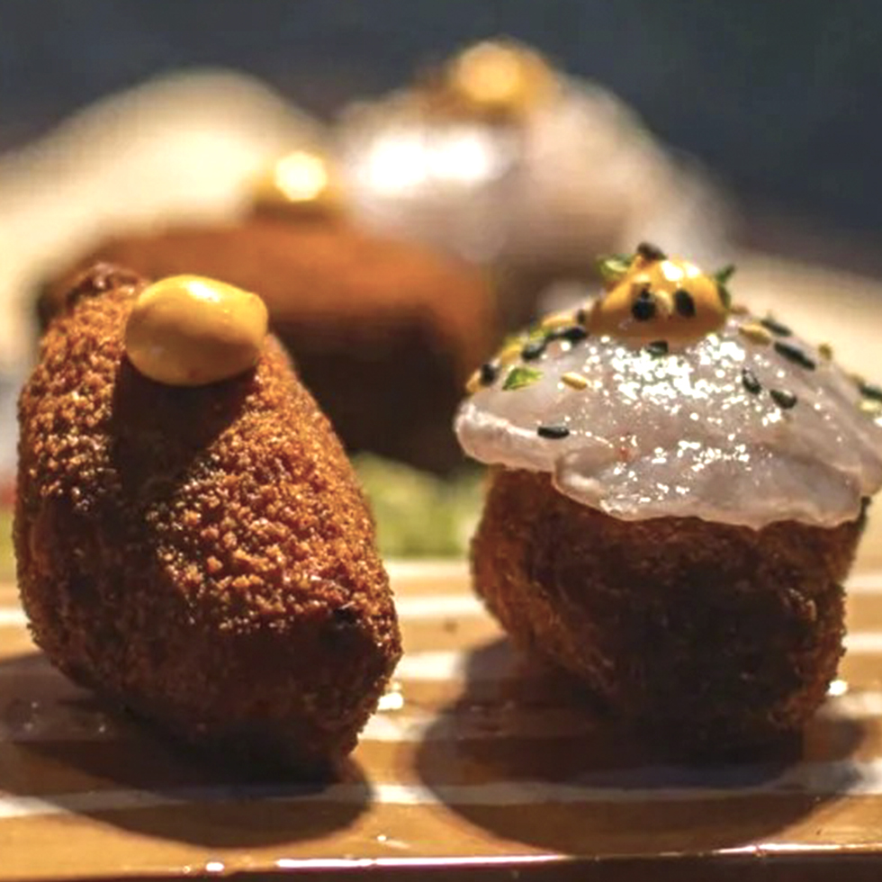Croquetas gyozas y rollitos