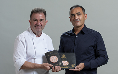Marufina con Martín Berasategui, el prestigioso chef con 12 estrellas Michelin